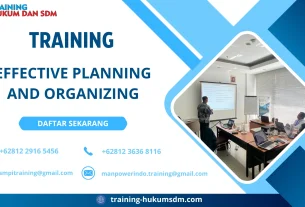 TRAINING EFFECTIVE PLANNING AND ORGANIZING