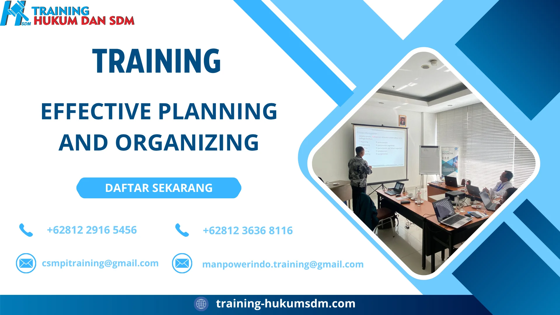 TRAINING EFFECTIVE PLANNING AND ORGANIZING