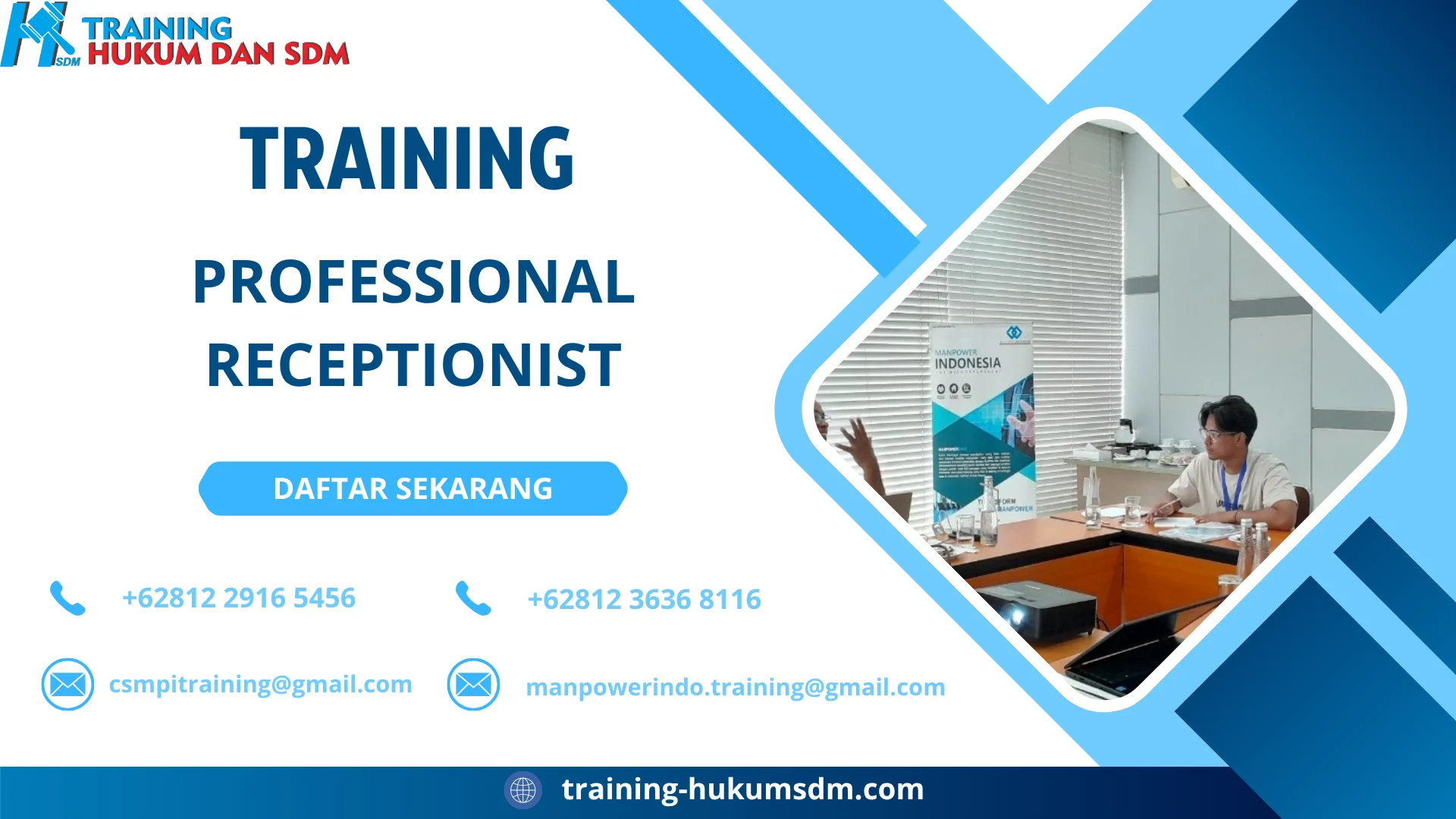 TRAINING PROFESSIONAL RECEPTIONIST