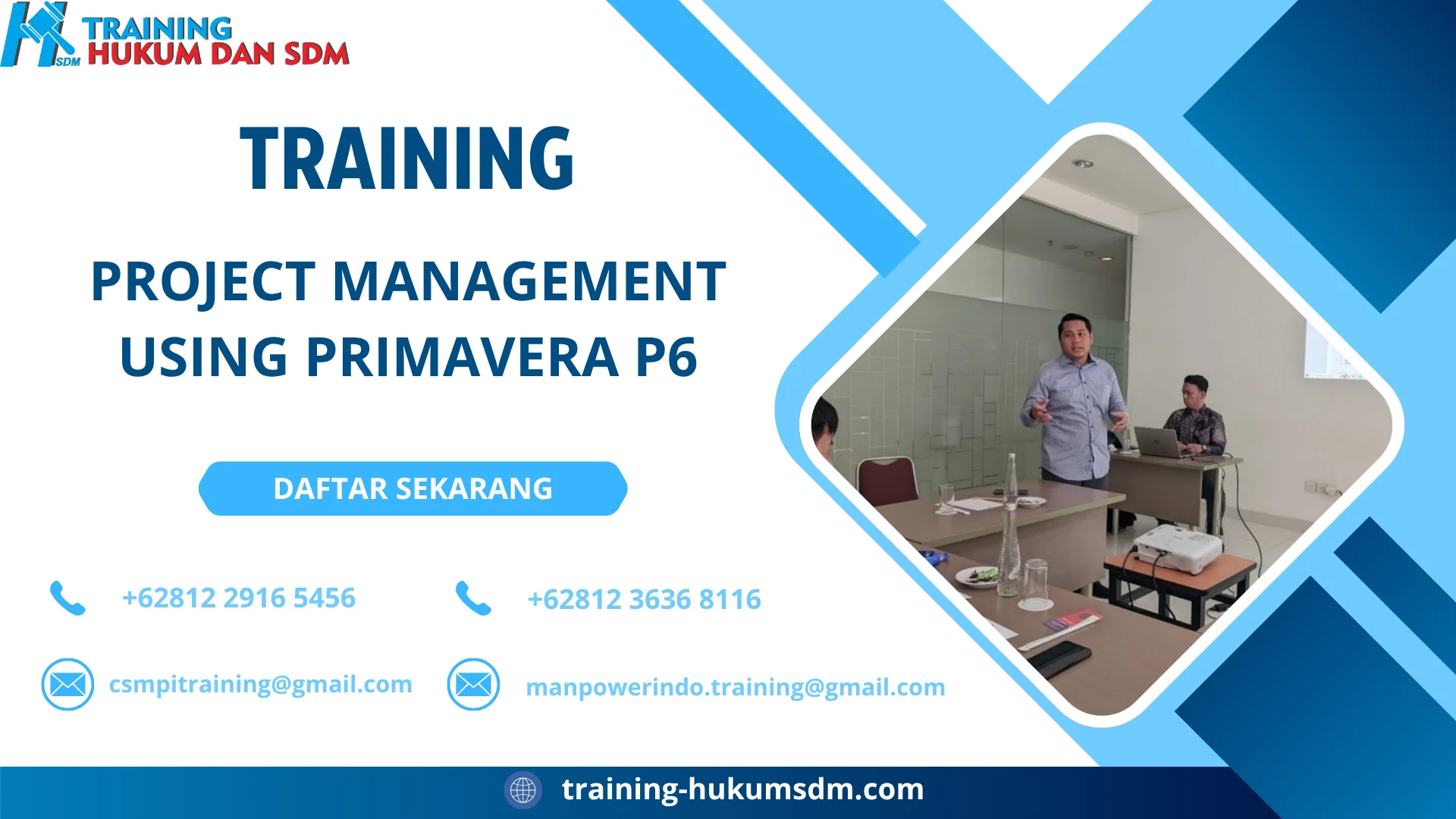 TRAINING PROJECT MANAGEMENT USING PRIMAVERA P6