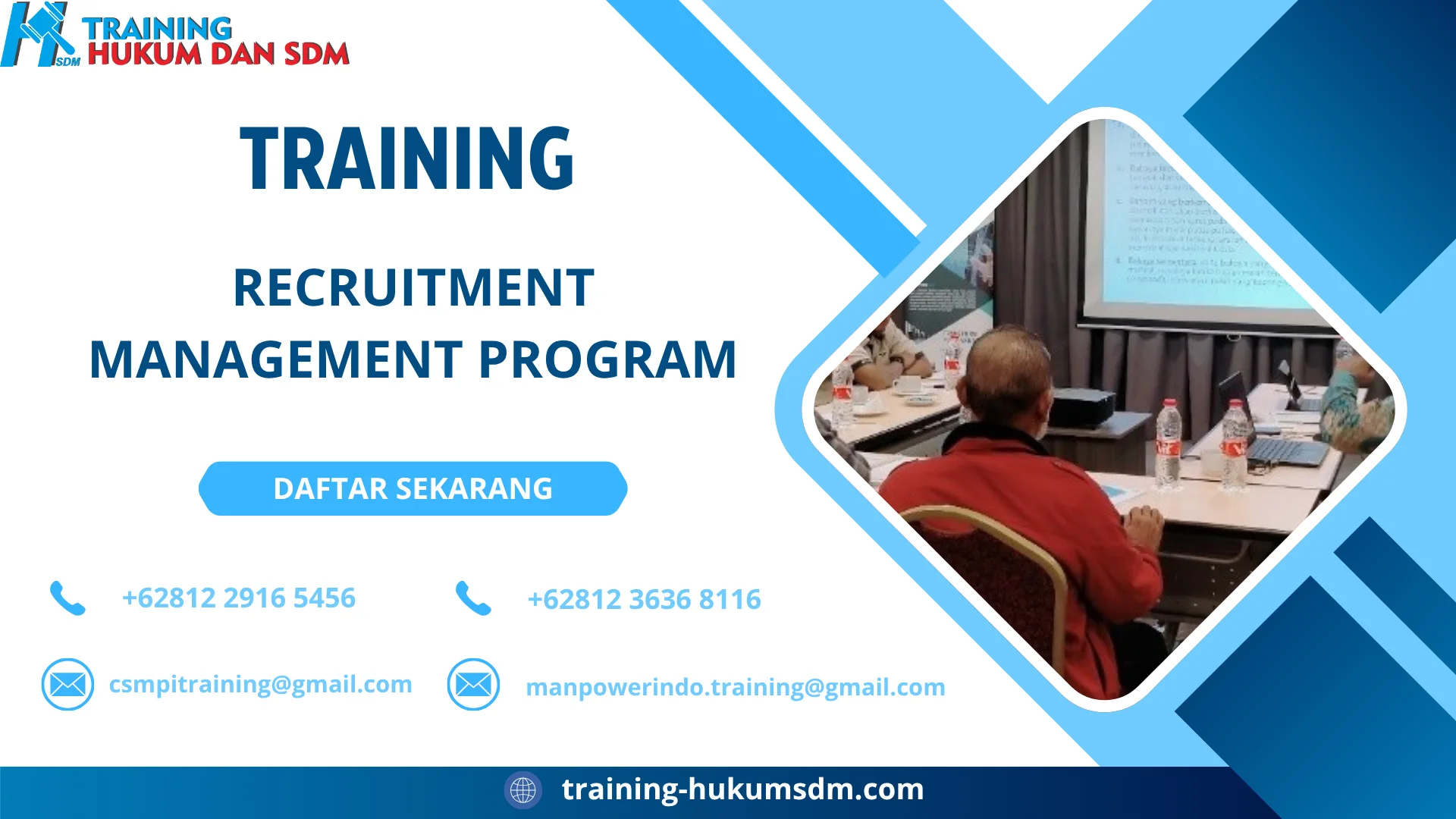 TRAINING RECRUITMENT MANAGEMENT PROGRAM