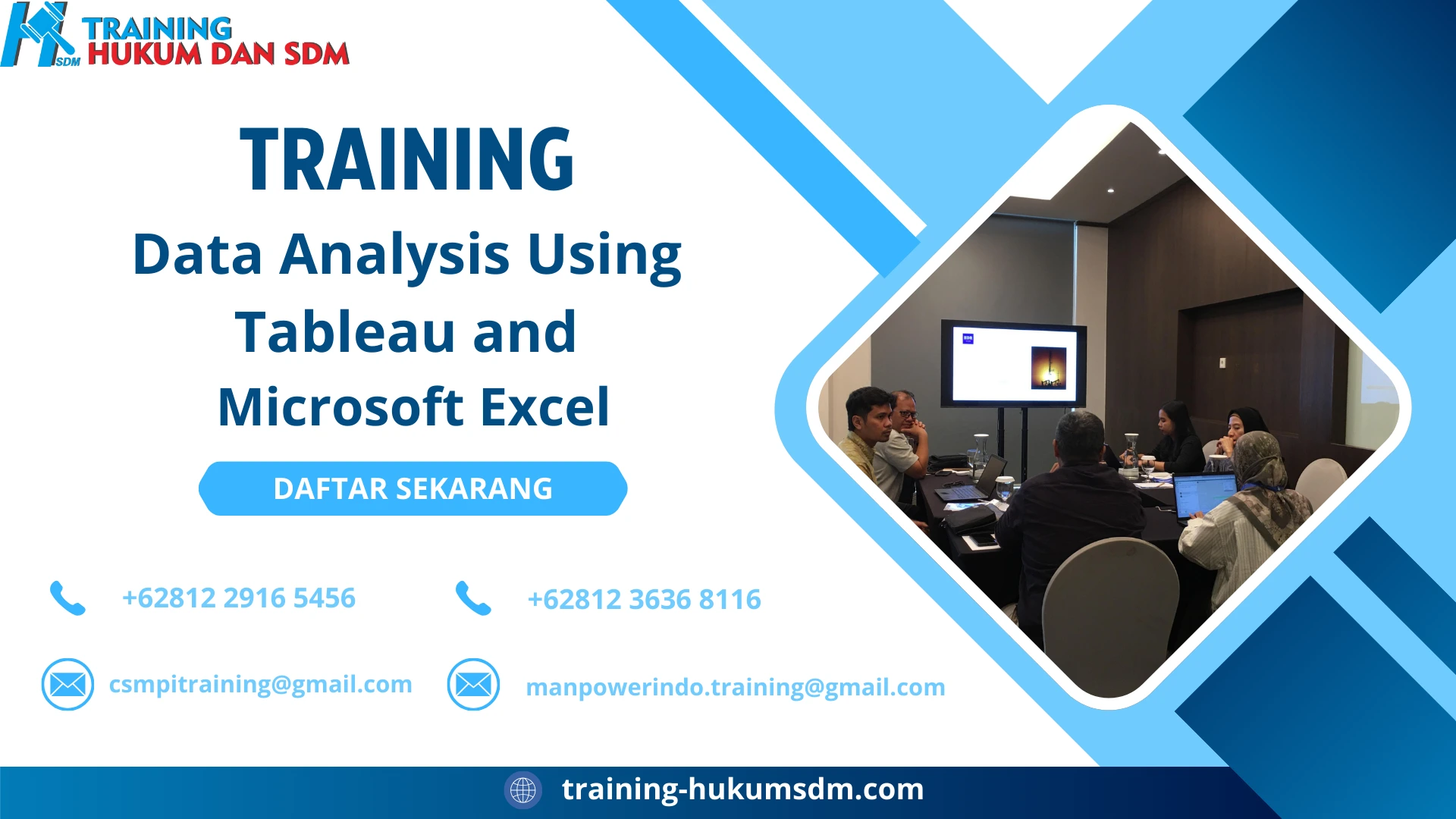 TRAINING Data Analysis Using Tableau and Microsoft Excel
