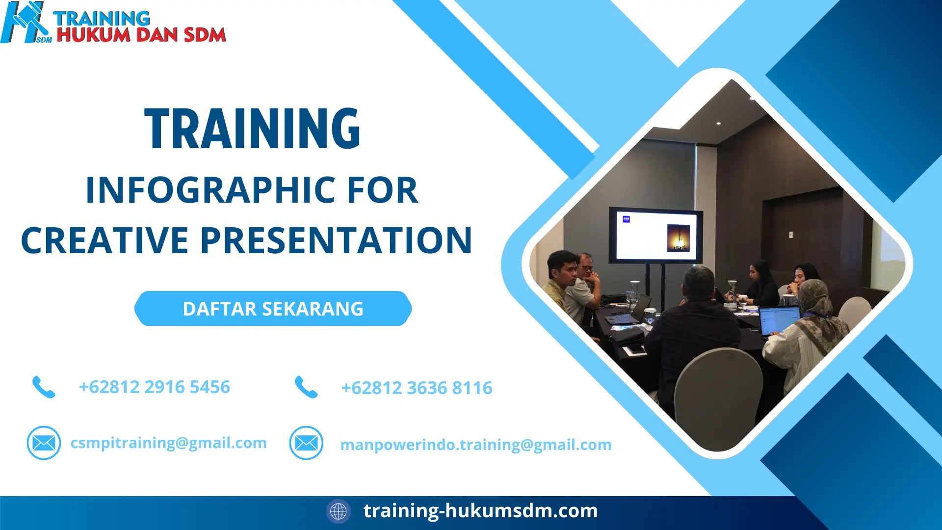 TRAINING INFOGRAPHIC FOR CREATIVE PRESENTATION