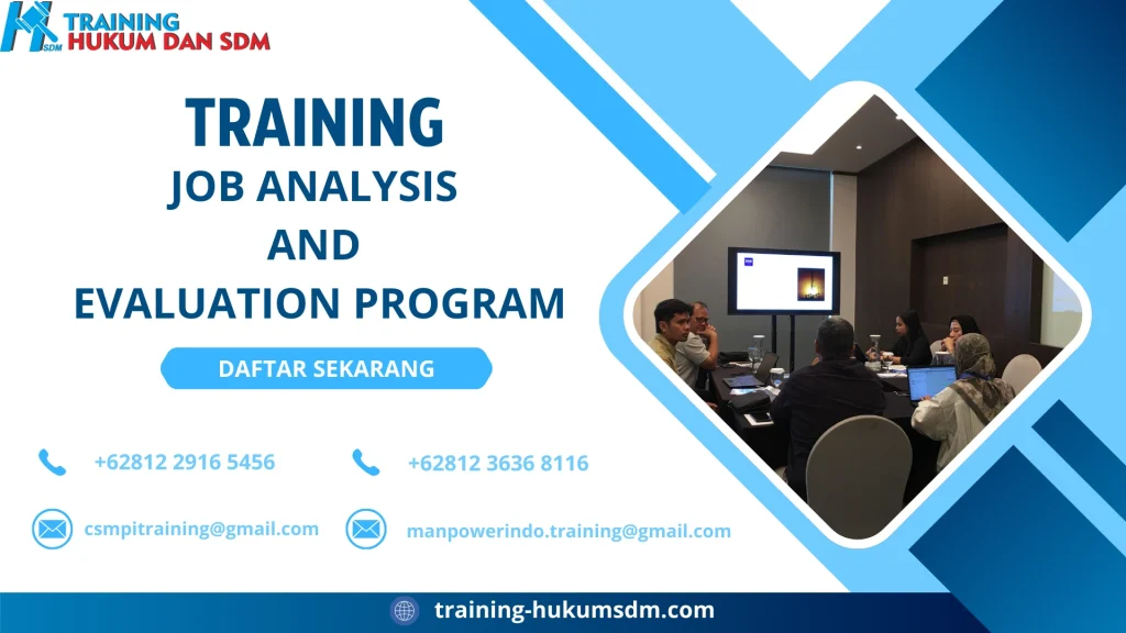 TRAINING JOB ANALYSIS AND EVALUATION PROGRAM