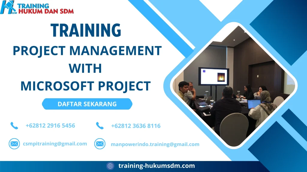 TRAINING PROJECT MANAGEMENT WITH MICROSOFT PROJECT