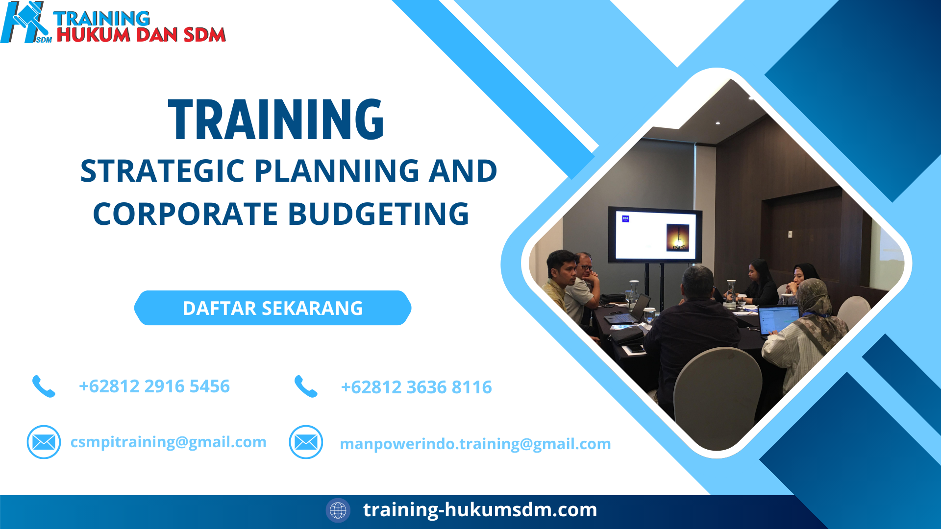 TRAINING STRATEGIC PLANNING AND CORPORATE BUDGETING