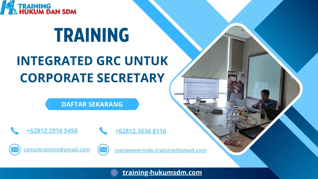 TRAINING INTEGRATED GRC UNTUK CORPORATE SECRETARY