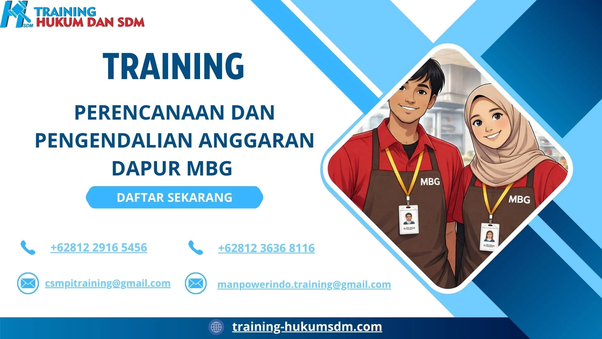 training manajemen biaya makanan jakarta