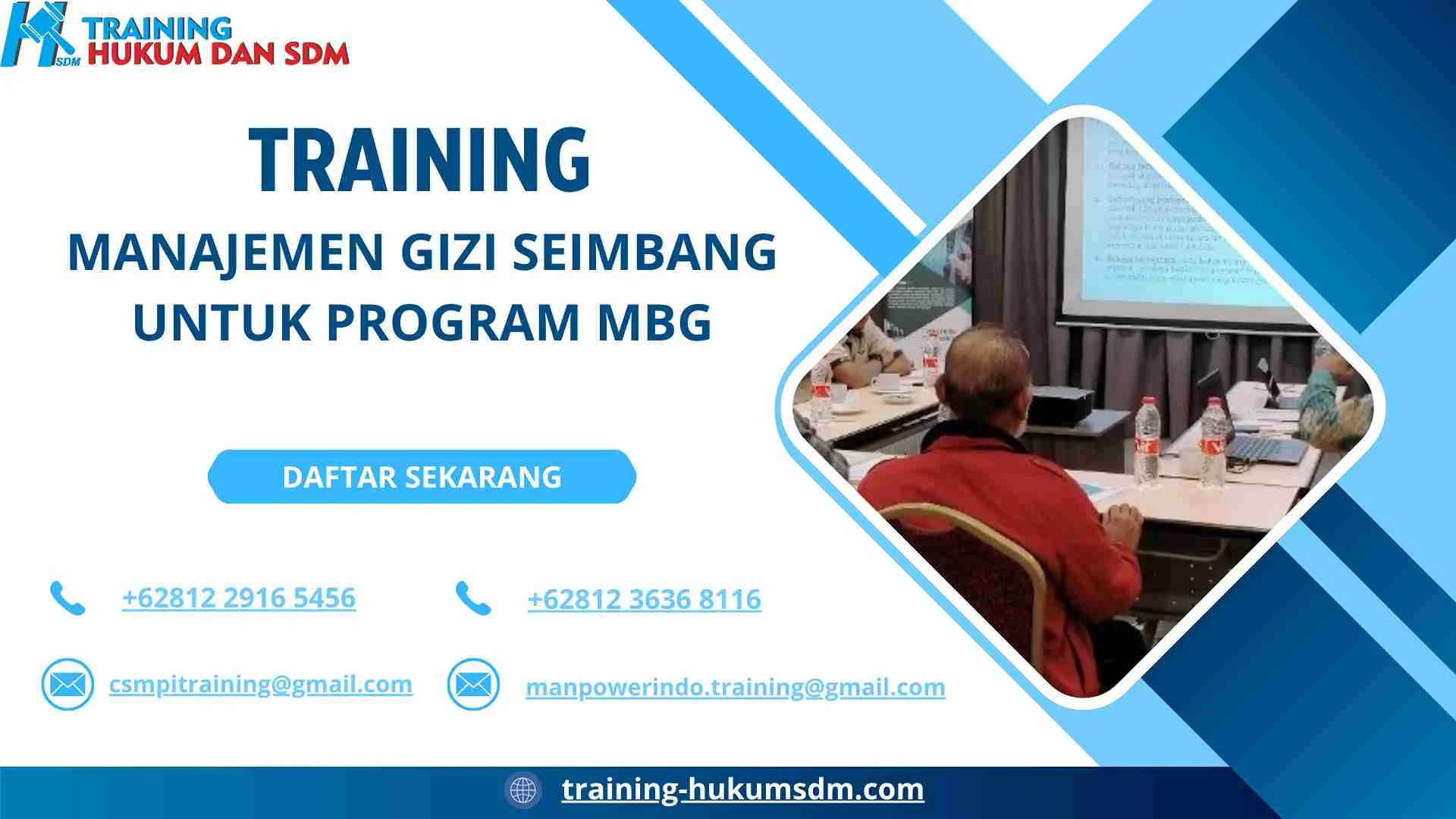 training menu bergizi anak sekolah