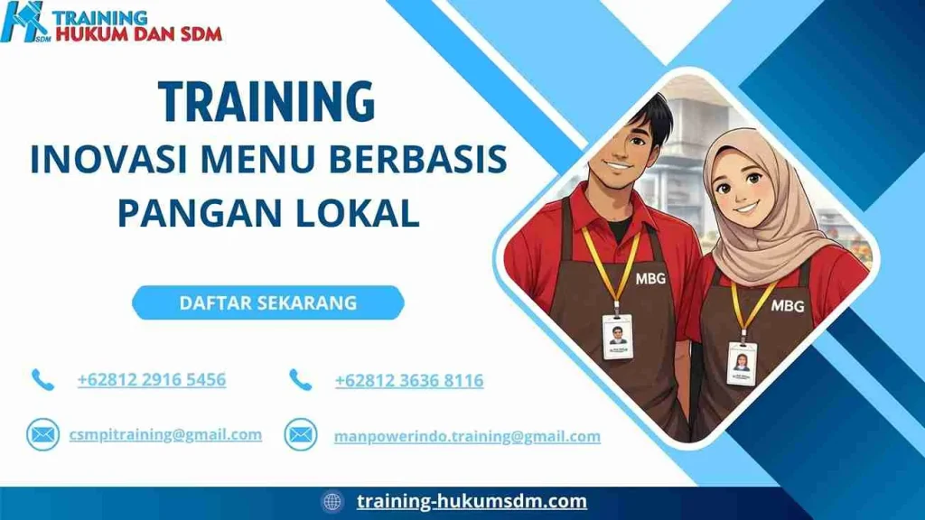 training olahan bahan lokal sehat Jakarta