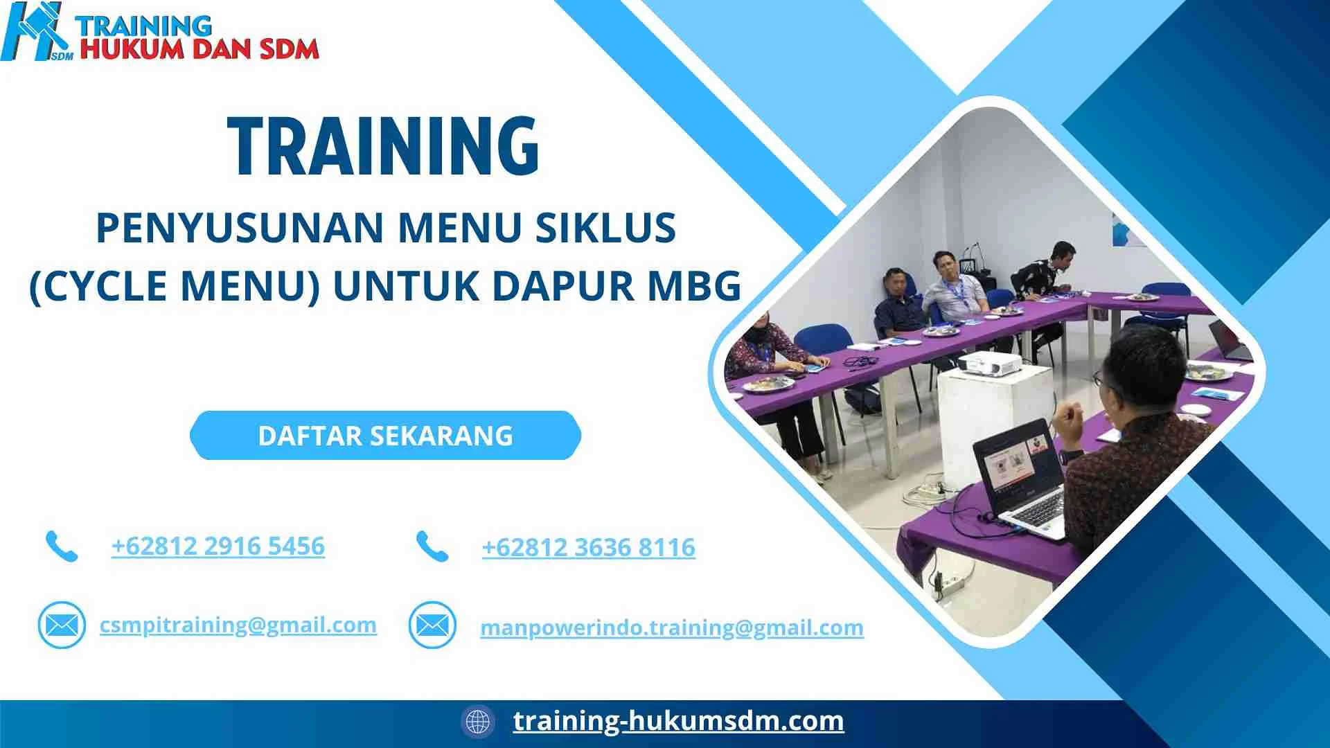 training cycle menu dapur gizi