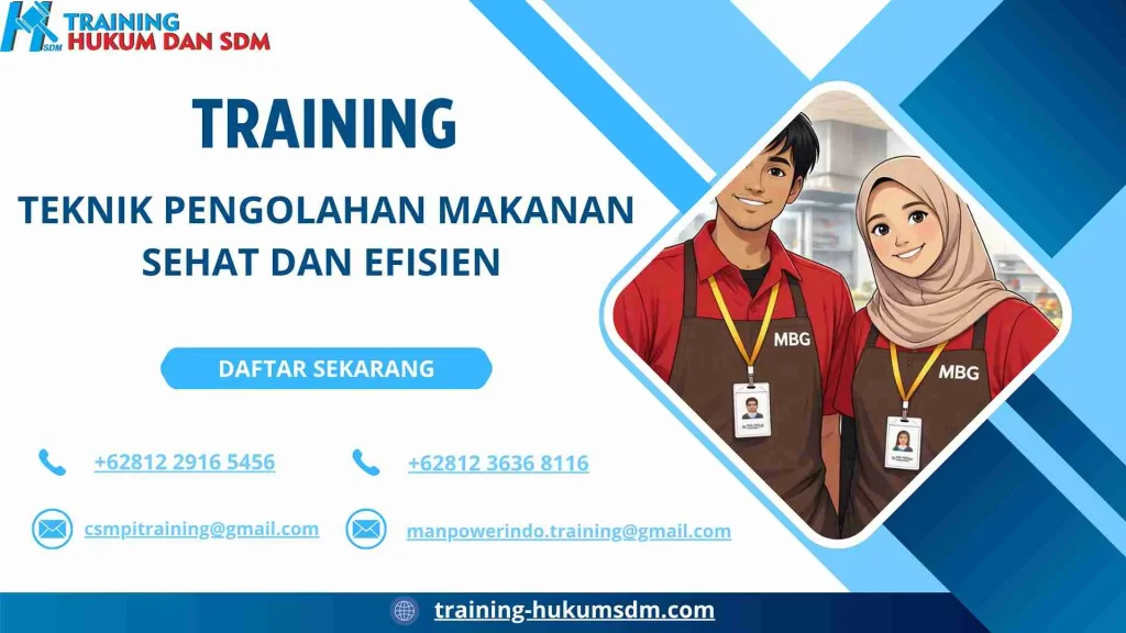 training teknik memasak efisien JAKARTA