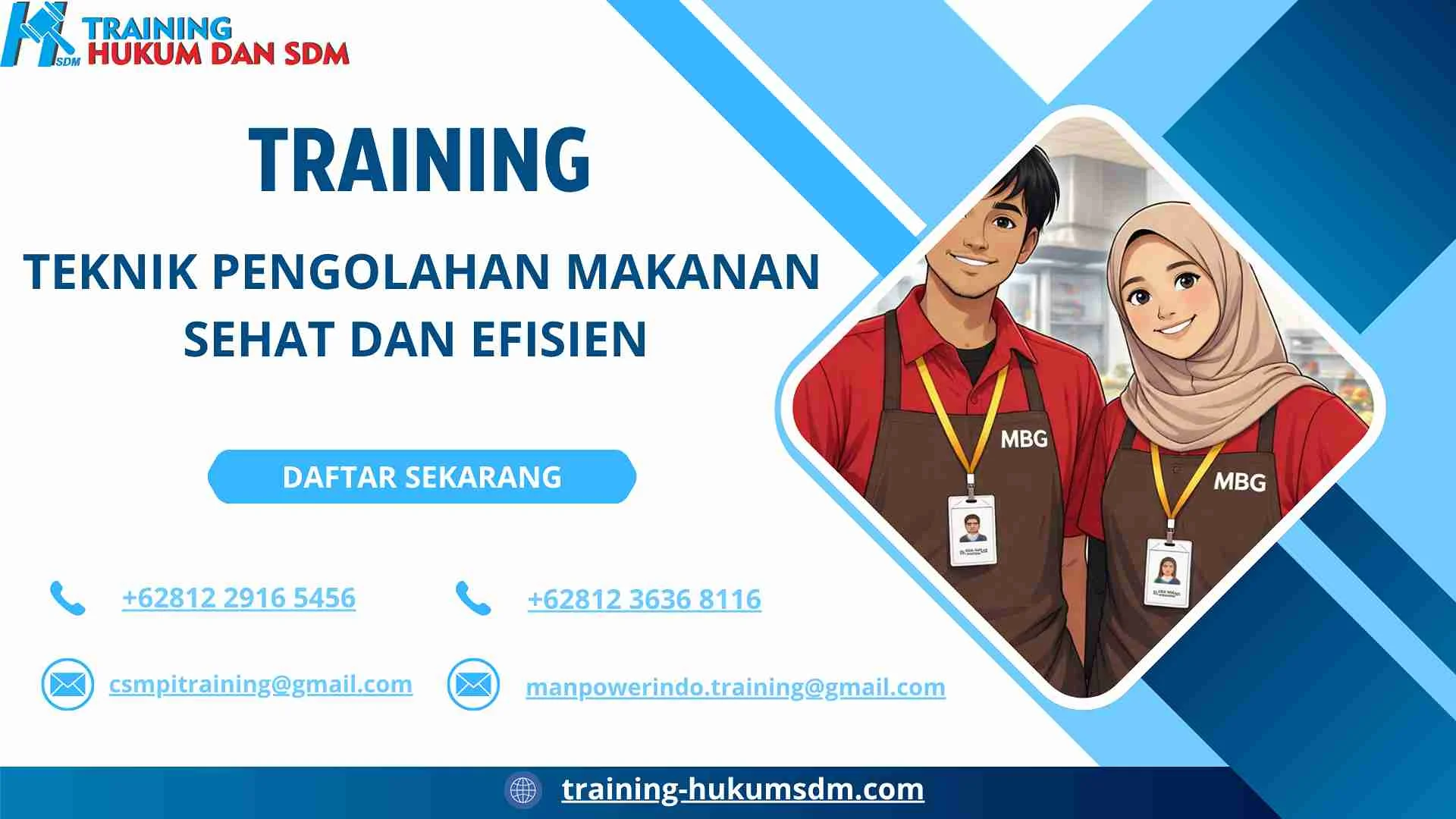 training teknik memasak efisien JAKARTA