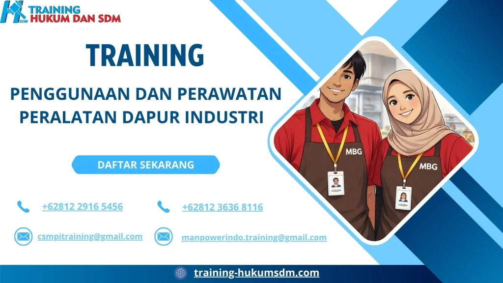 training maintenance kitchen equipment jakarta