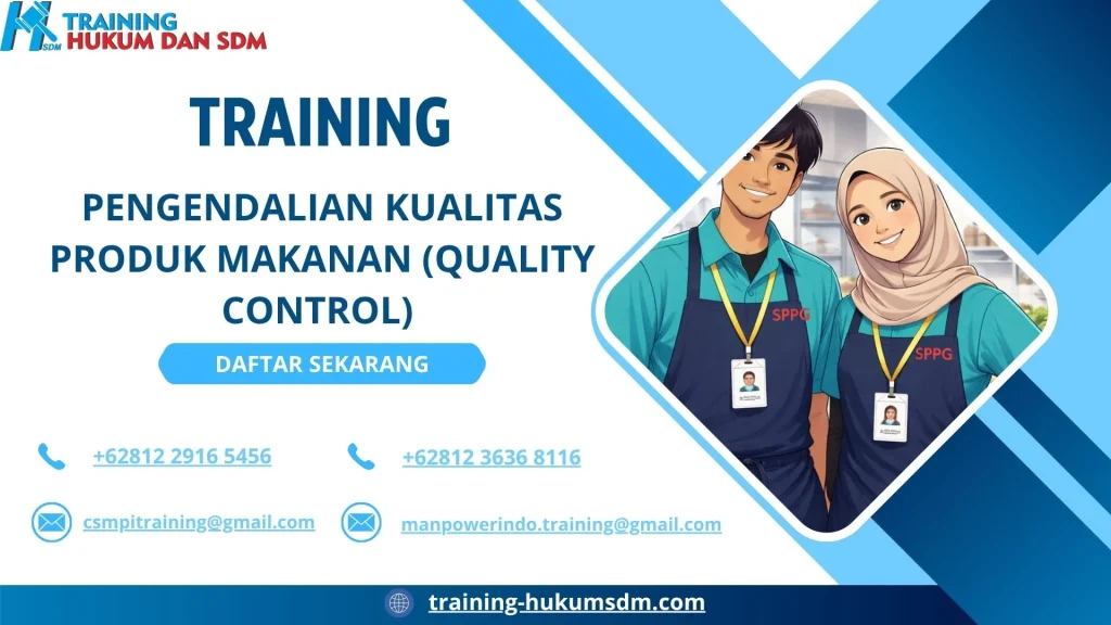 training pengendalian mutu pangan jakarta