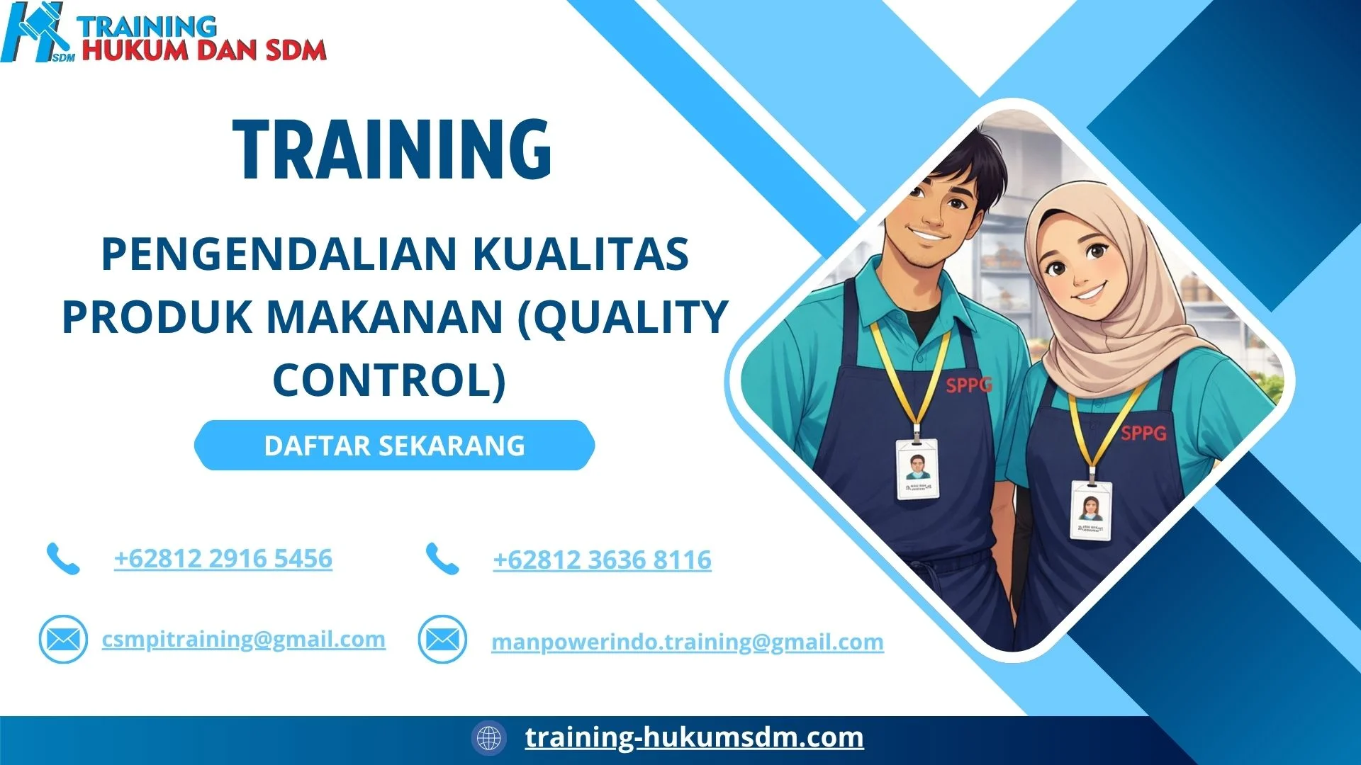 training pengendalian mutu pangan jakarta