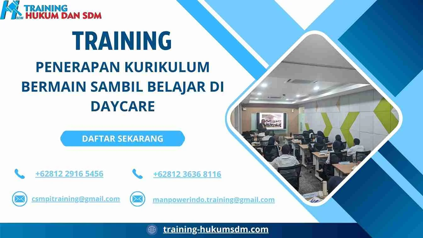 training Metode Pembelajaran Edukatif Anak Usia Dini Jakarta