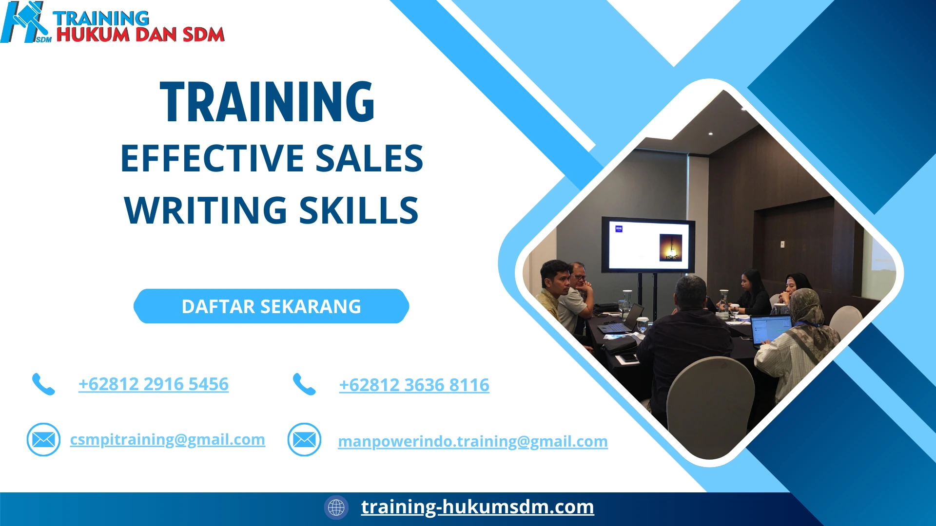 TRAINING EFFECTIVE SALES WRITING SKILLS