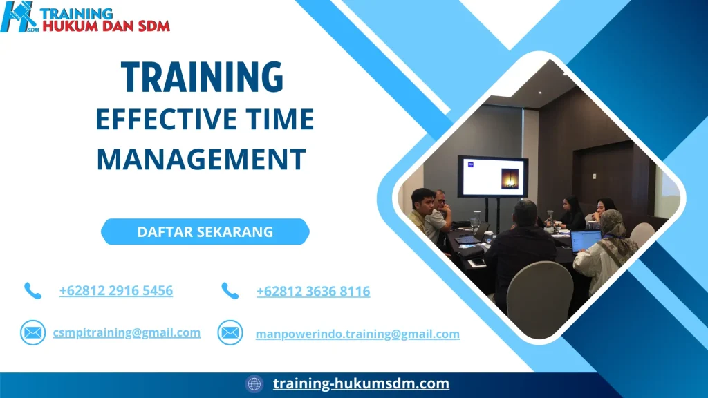 TRAINING EFFECTIVE TIME MANAGEMENT